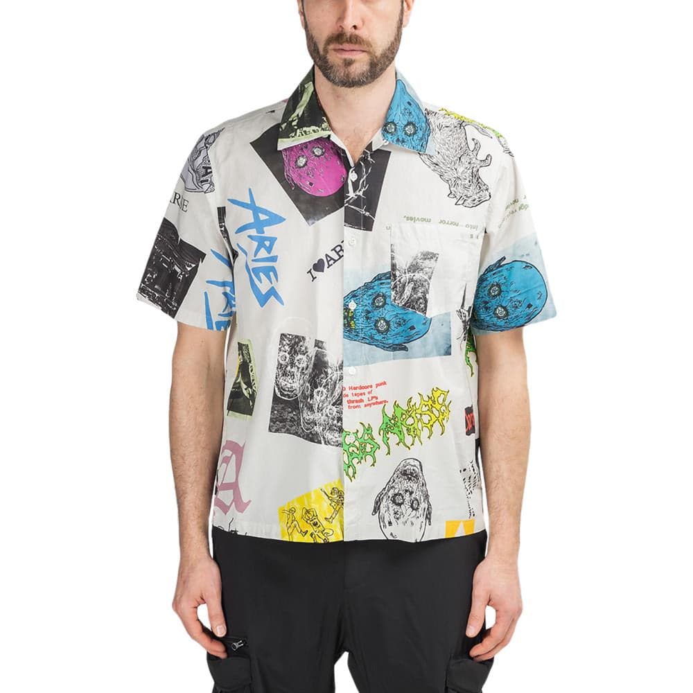 Aries Thrasher Hawaiian Shirt (Weiß)  - Allike Store