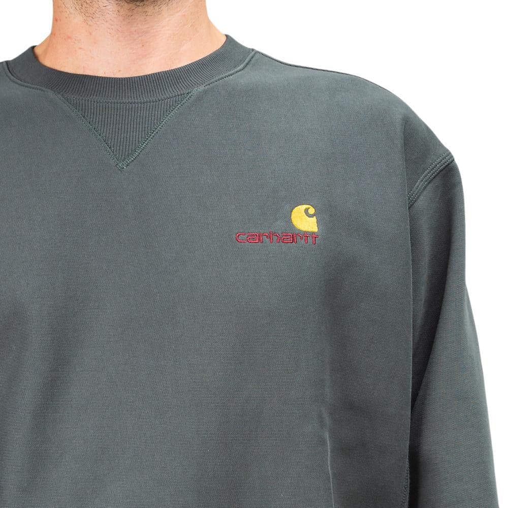 Carhartt WIP American Script Sweatshirt (Dunkelgrau)  - Allike Store