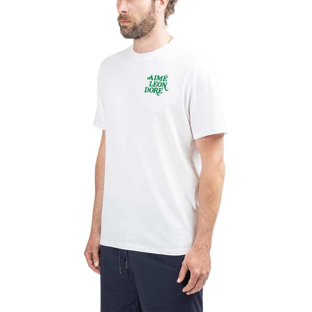Aimé Leon Dore 70s Graphic Flocked TShirt (White) SS20CT028WHT Allike Store