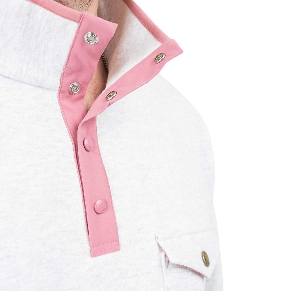 Aimé Leon Dore Half Button Sweatshirt (Hellgrau)  - Allike Store