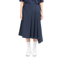 adidas Y-3 W Classic Refined Wool Stretch Skirt (Navy)