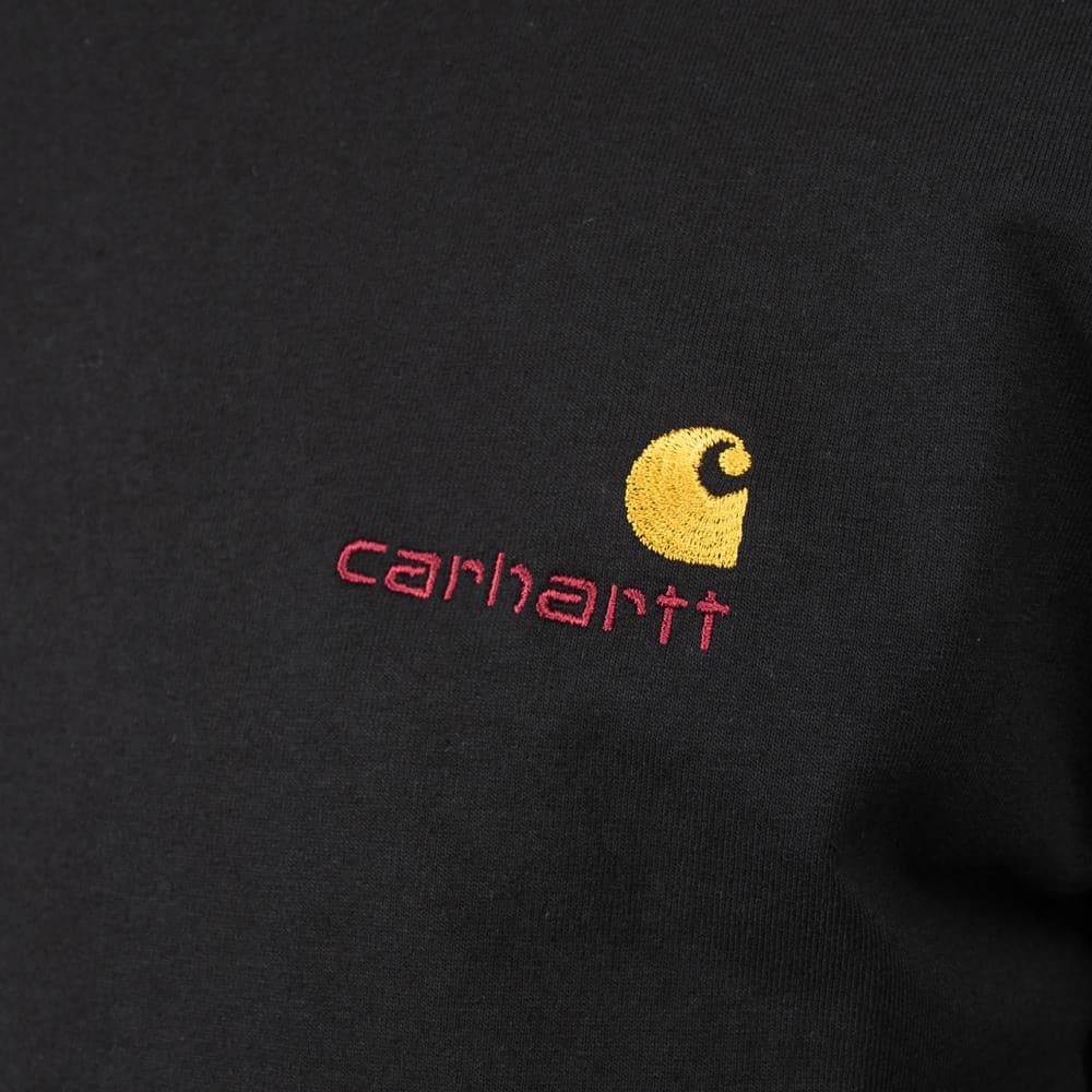 Carhartt WIP American Script Longsleeve (Schwarz)  - Allike Store