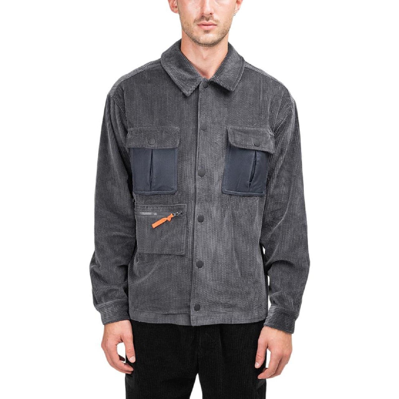 Brain Dead Adapt / Survive Climber Shirt (Dunkelgrau)  - Allike Store