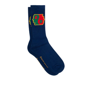 Brain Dead Ying Yang Socks (Navy)  - Allike Store