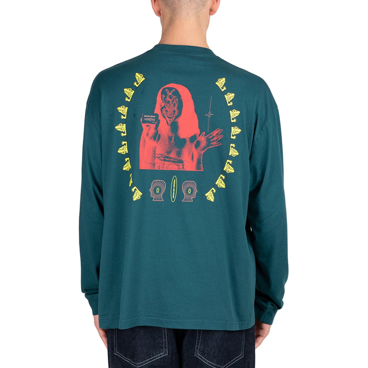 Brain Dead Visions Club Long Sleeve (Türkis)  - Allike Store