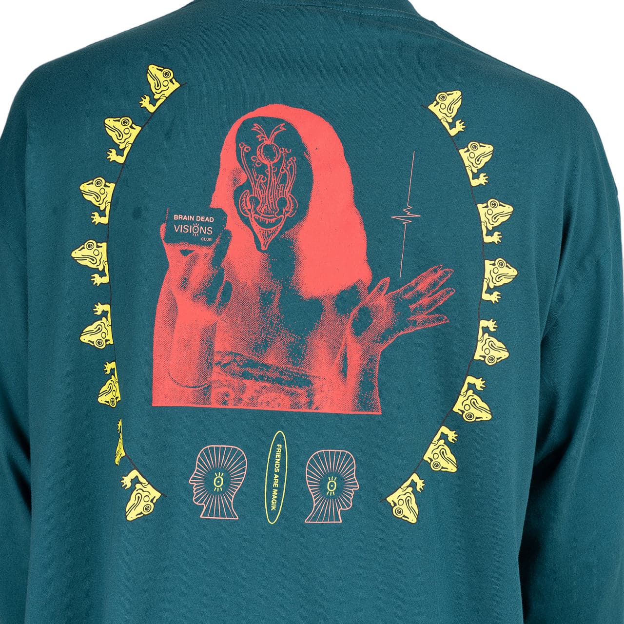 Brain Dead Visions Club Long Sleeve (Türkis)  - Allike Store