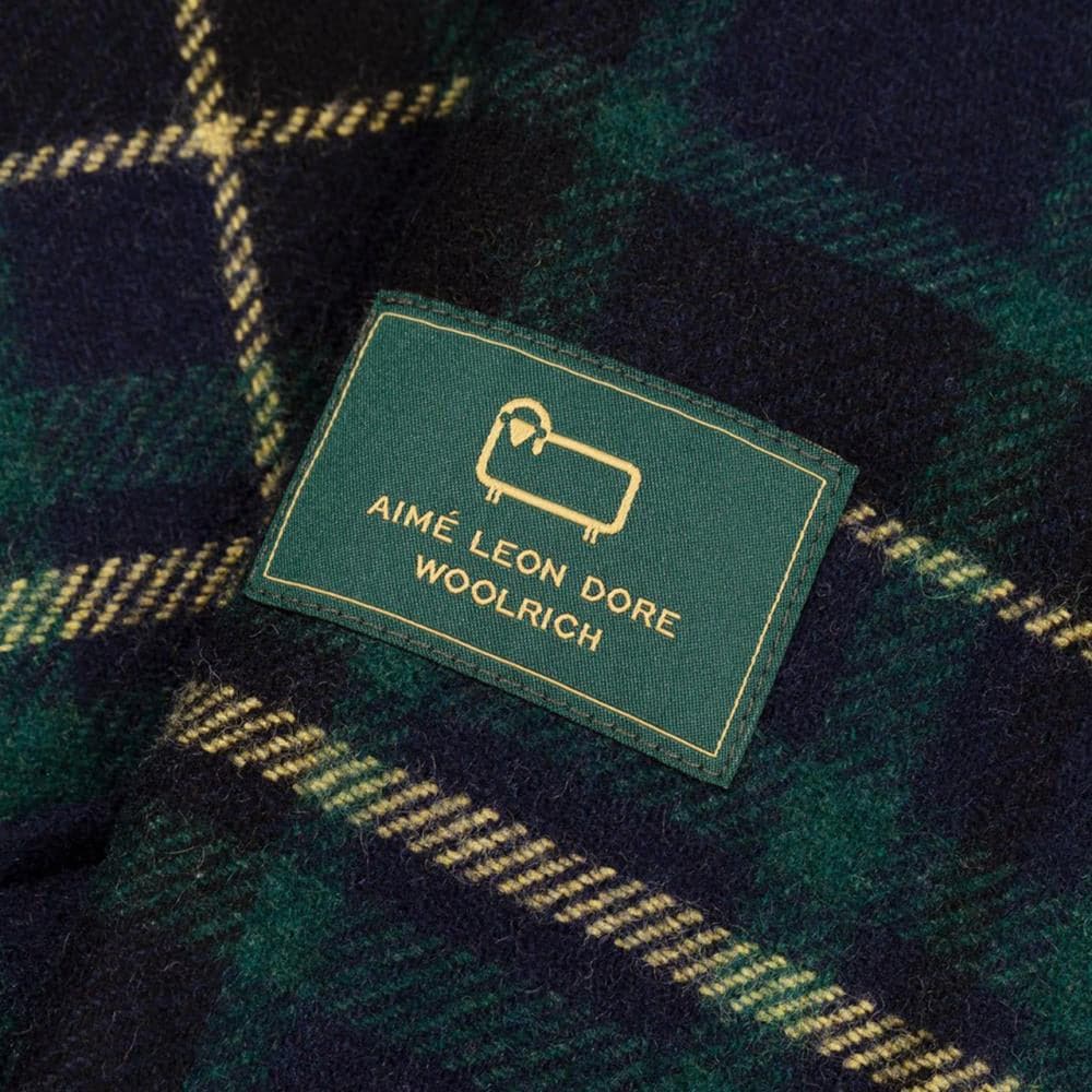 Aimé Leon Dore x Woolrich Flannel Button Down Shirt (Navy)  - Allike Store