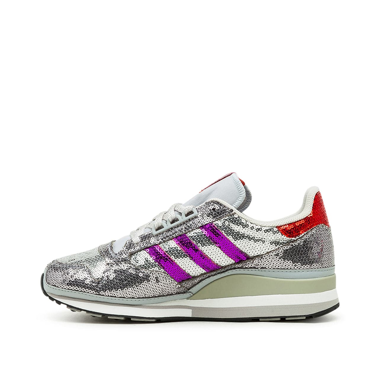 adidas W ZX 500 (Silber / Lila / Rot)  - Allike Store