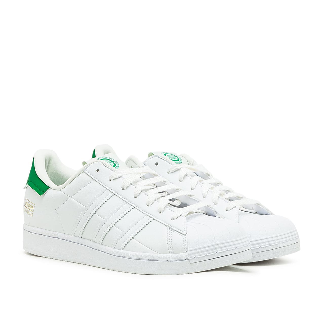 Adidas superstar white green sale greece