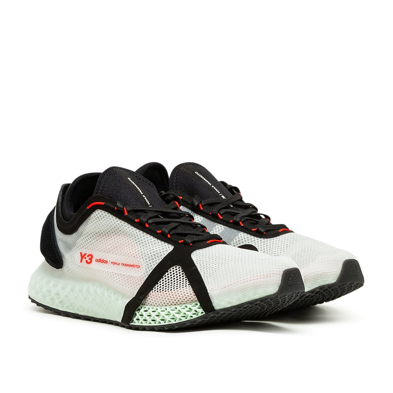 adidas Y-3 Runner 4D IOW (Grau / Schwarz / Rot)  - Allike Store