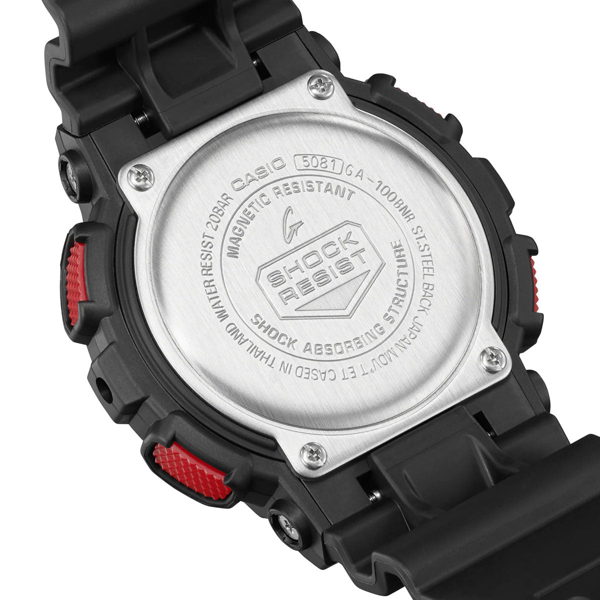 Casio G-Shock GA-100BNR-1AER "Ignite Red" (Schwarz / Rot)  - Allike Store