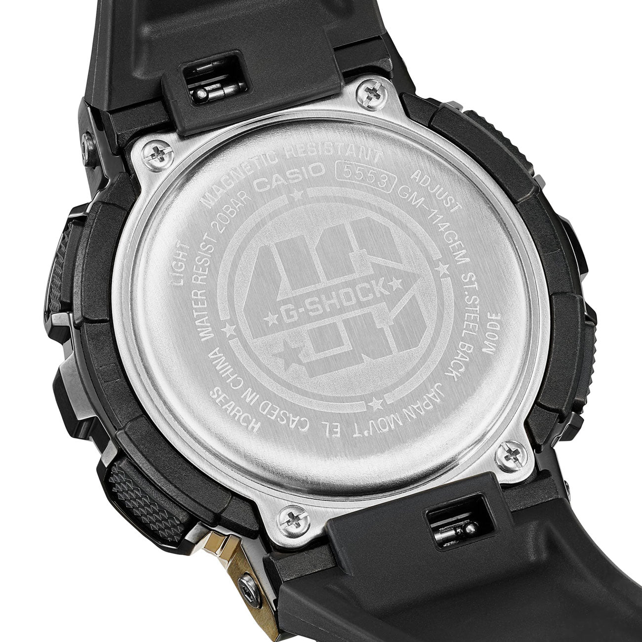 Water resistant 20 store bar g shock