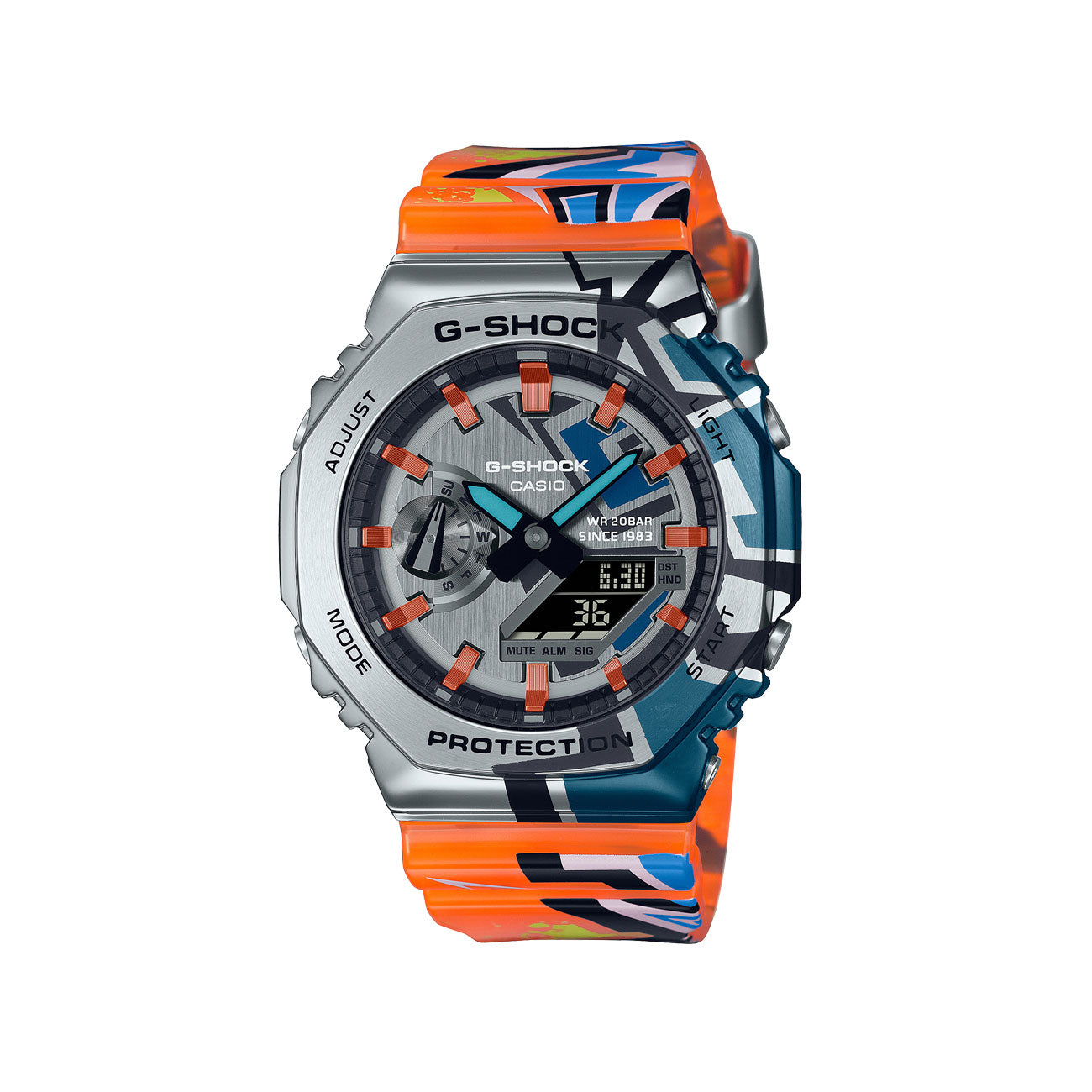 Casio G-Shock GM-2100SS-1AER "Streetspirit" (Orange / Multi)  - Allike Store