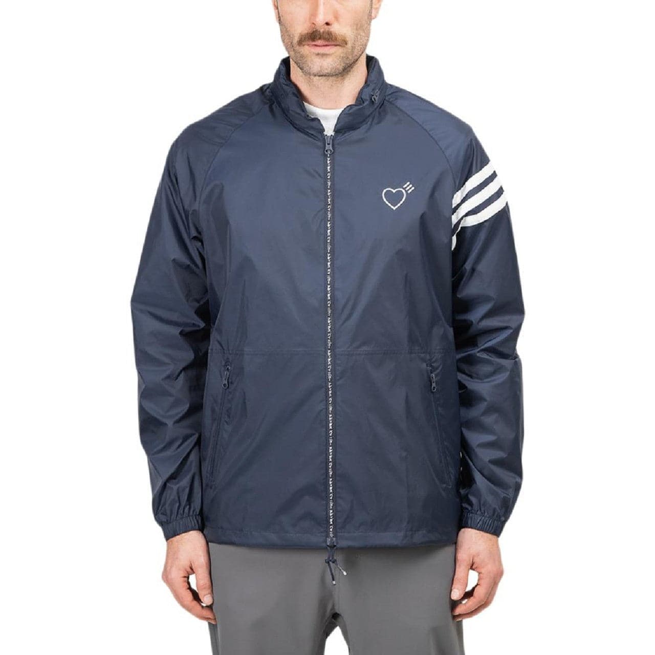 adidas x Human Made Windbreaker (Navy / Weiß)  - Allike Store