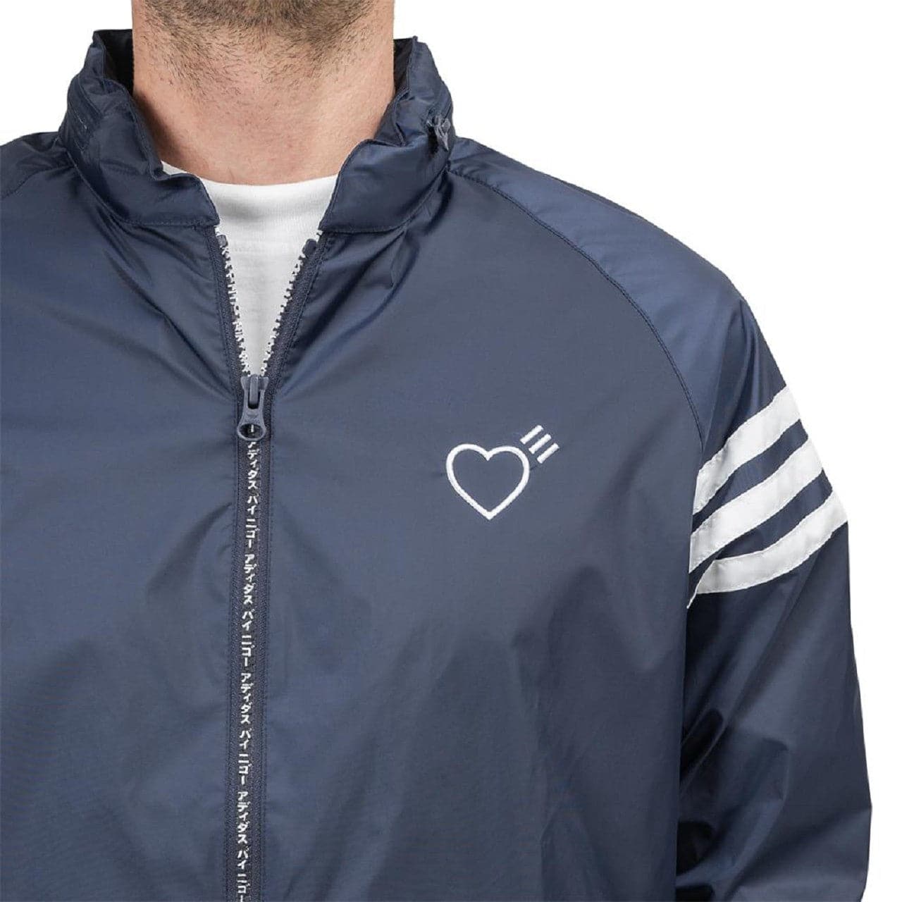 adidas x Human Made Windbreaker (Navy / Weiß)  - Allike Store