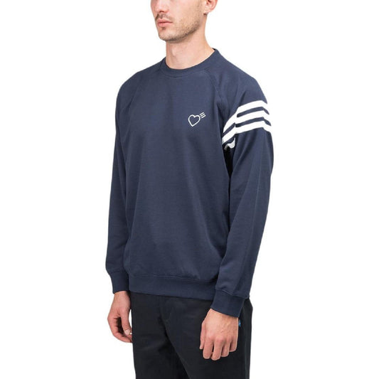 adidas X Human Made Sweatshirt (Navy / Weiß)  - Allike Store