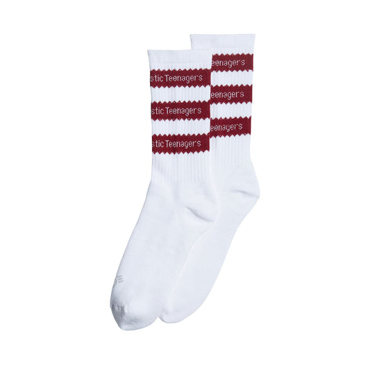 adidas x Human Made Socks (Weiß / Burgundy)  - Allike Store