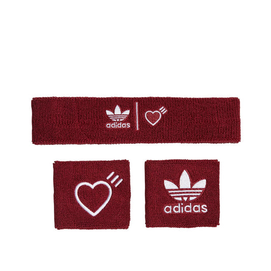 adidas x Human Made H/W Bands (Burgundy / Weiß)  - Allike Store