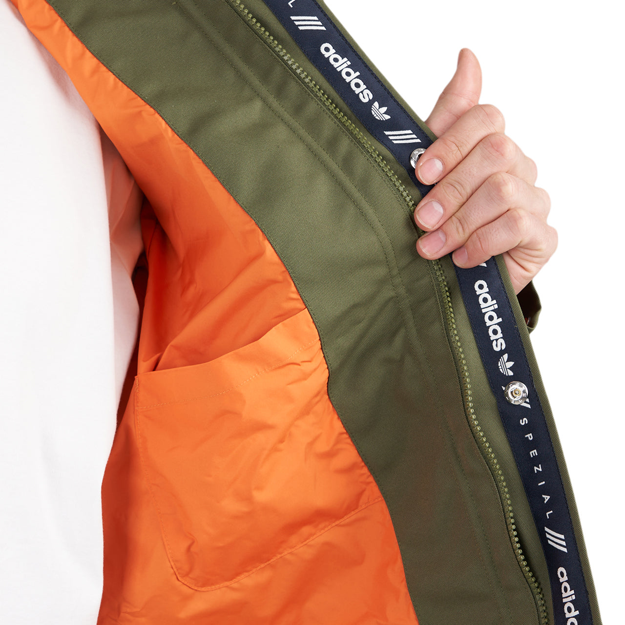 adidas Wardour 2 Feniscowles Jacket (Oliv / Orange)  - Allike Store