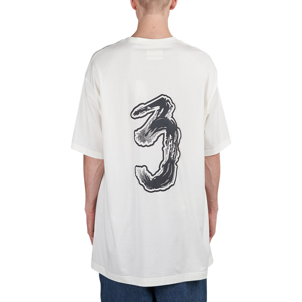adidas Y-3 Graphic Logo Short Sleeve Tee (Weiß)  - Allike Store