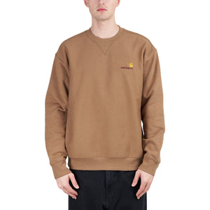 Carhartt WIP American Script Sweatshirt (Braun)  - Allike Store