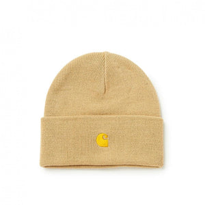 Carhartt WIP Chase Beanie (Braun / Gold)  - Allike Store