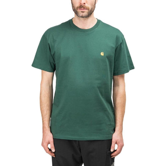 Carhartt WIP S/S Chase T-Shirt (Grün / Gold)  - Allike Store