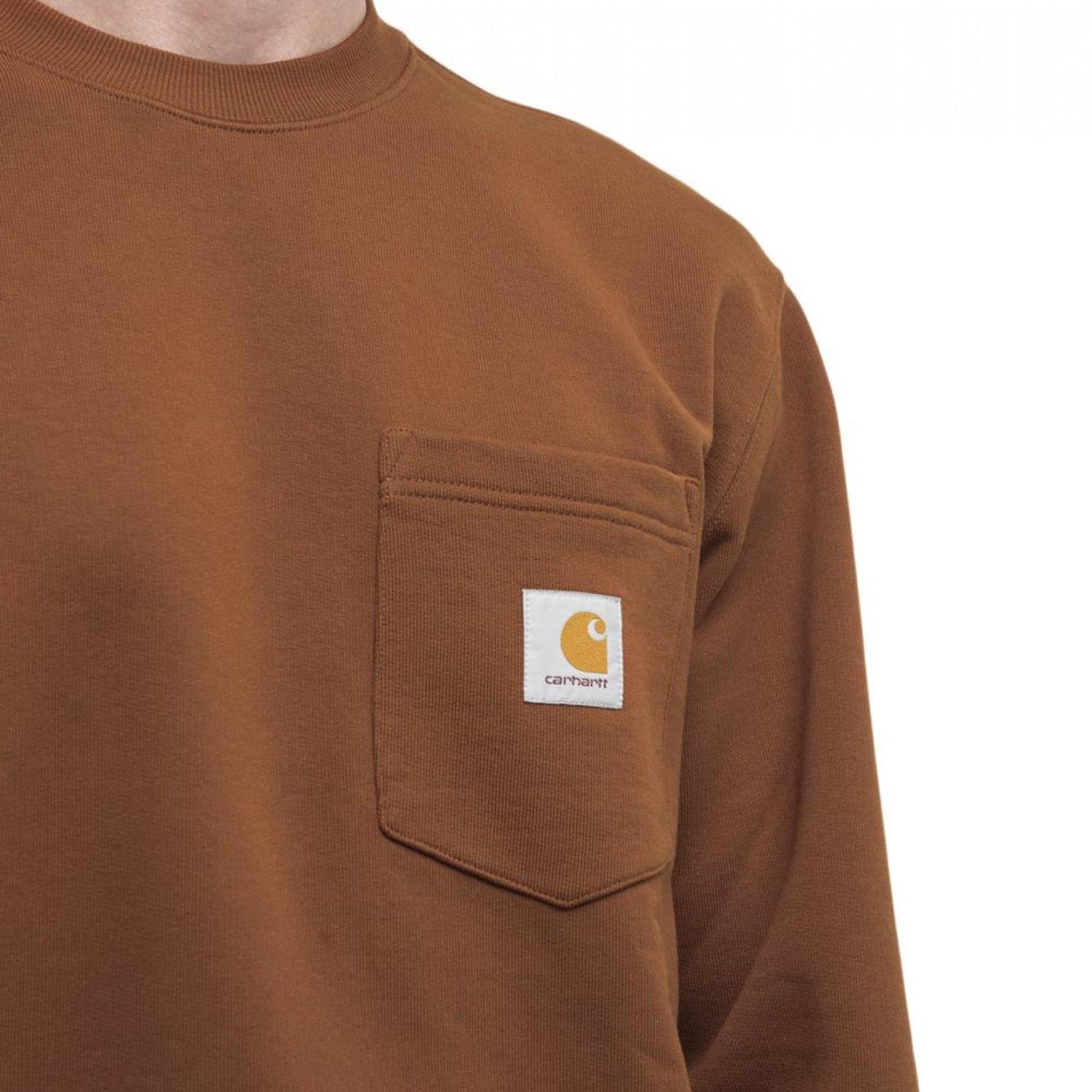 Carhartt WIP Pocket Sweatshirt (Braun)  - Allike Store