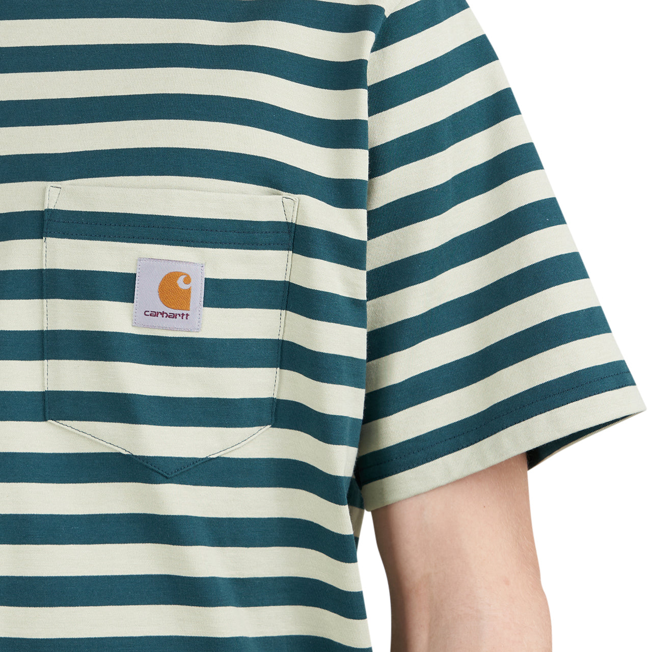 Striped carhartt t outlet shirt