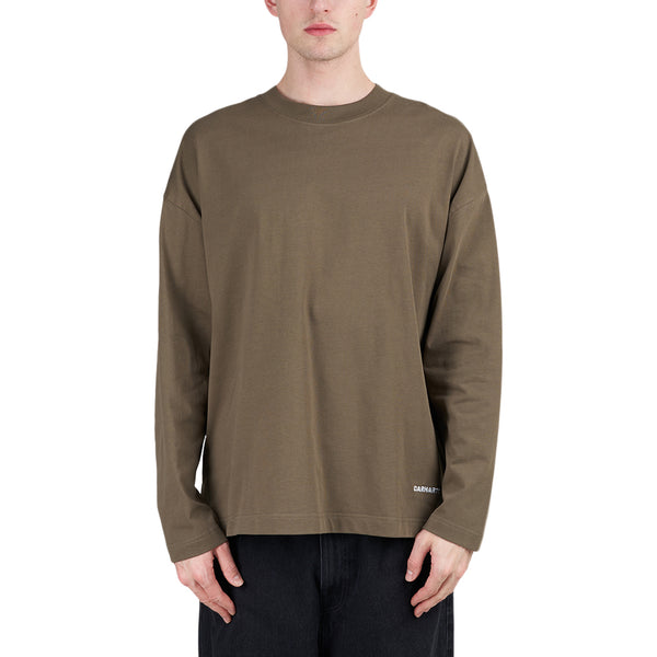 Carhartt WIP L/S Link Script T-Shirt (Olive) - Allike Store