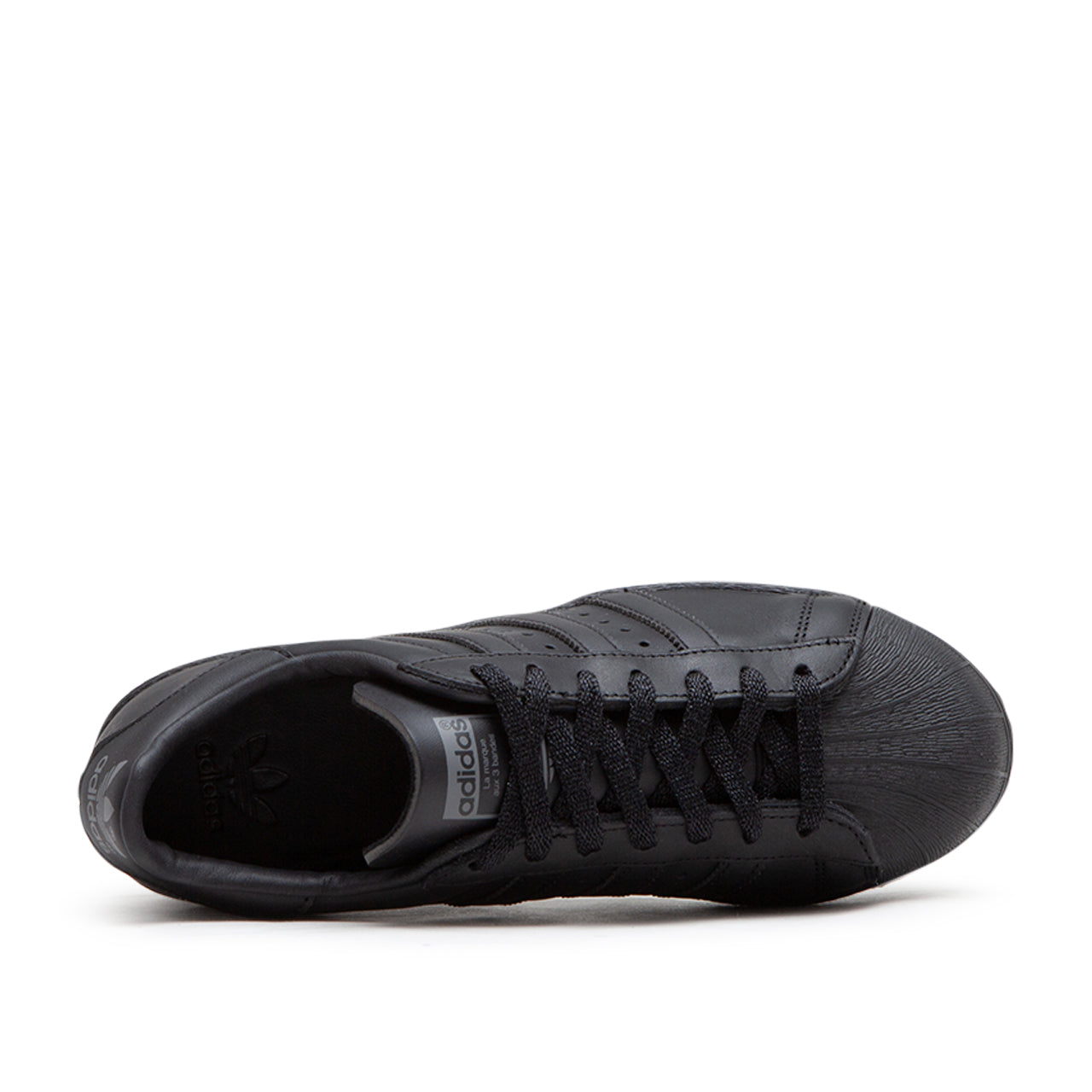 Superstar black leather clearance junior