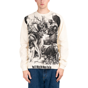Pleasures Revival Thermal Longsleeve (Beige / Schwarz)  - Allike Store