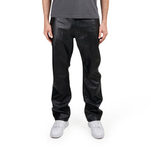Pleasures Vegan 5 Leather Pocket Pant (Schwarz)  - Allike Store