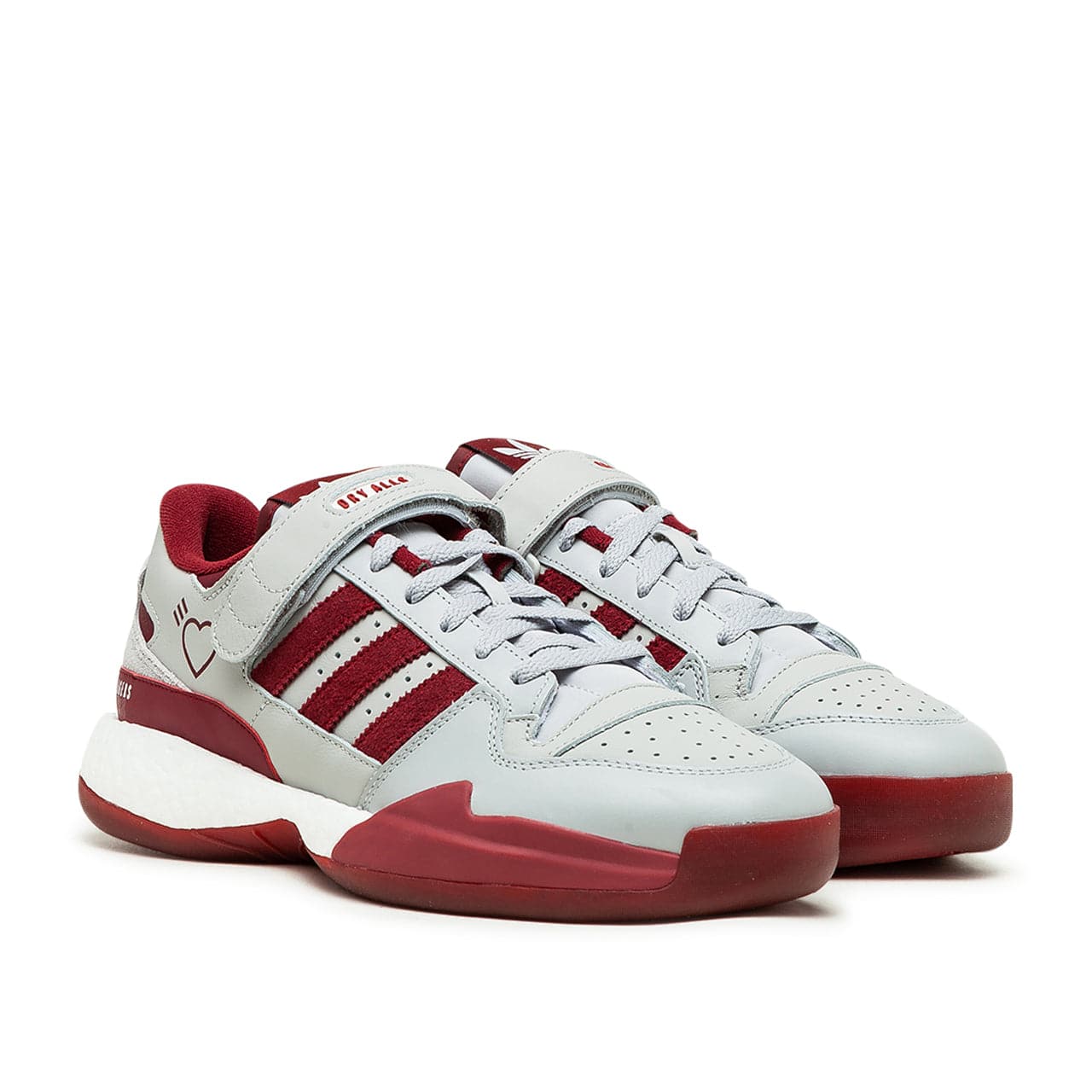 adidas x Human Made Forum Low (Grey / Red)