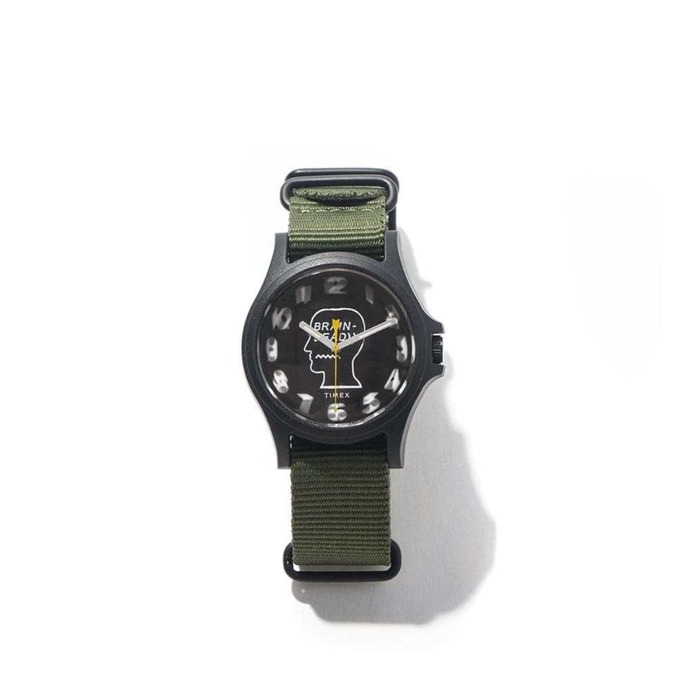 Brain Dead x Timex Watch (Schwarz / Gelb / Olive)  - Allike Store