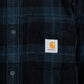 Carhartt WIP Ginnis Shirt Jac (Schwarz / Grün)  - Allike Store