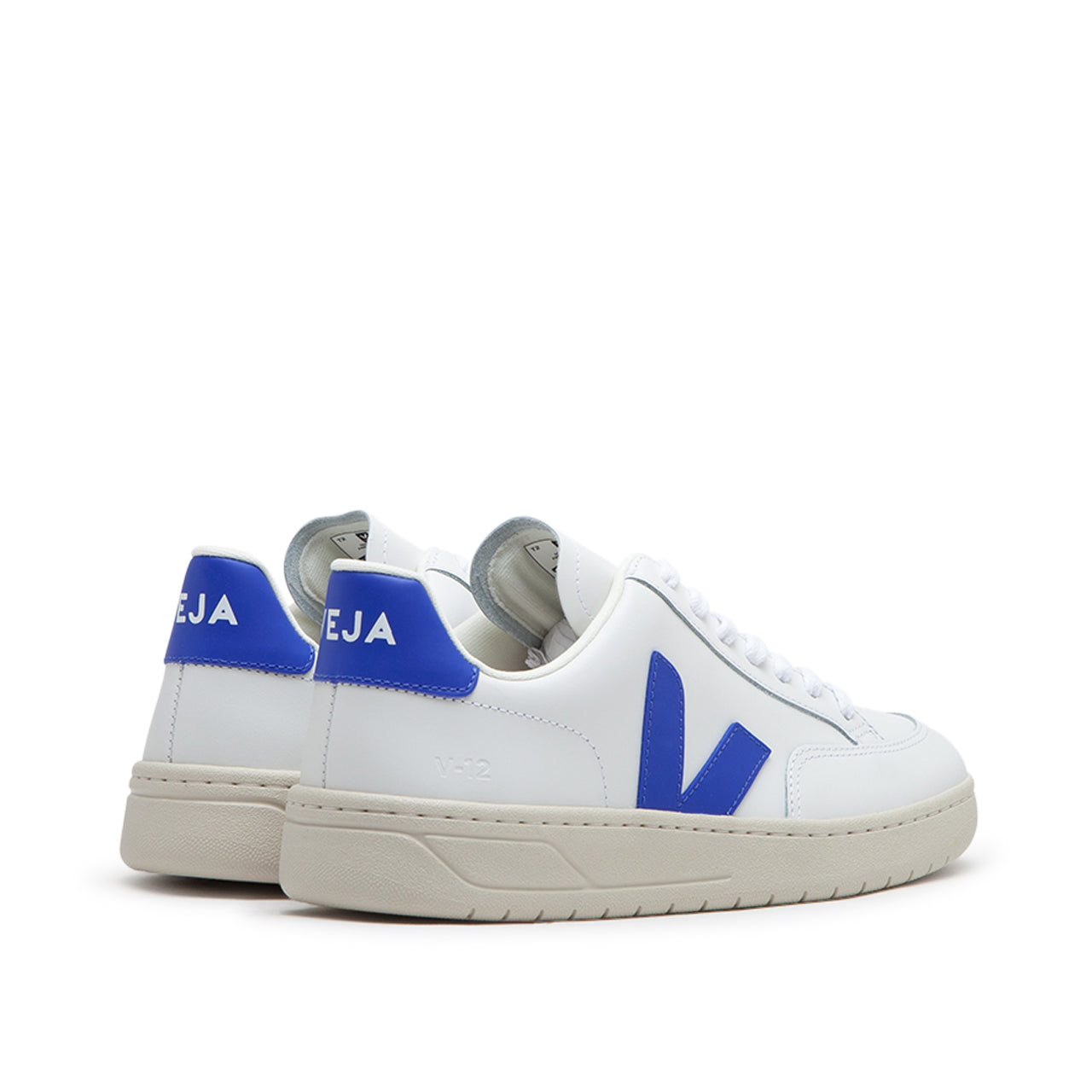 Veja WMNS V 12 Leather White Blue XD0203104A Allike Store