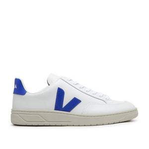 Veja V-12 Leather (Weiß / Blau)  - Allike Store