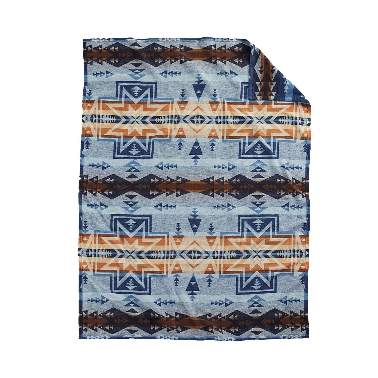 Pendleton Organic Cotton Jacquard Blanket (Navy / Multi)  - Allike Store