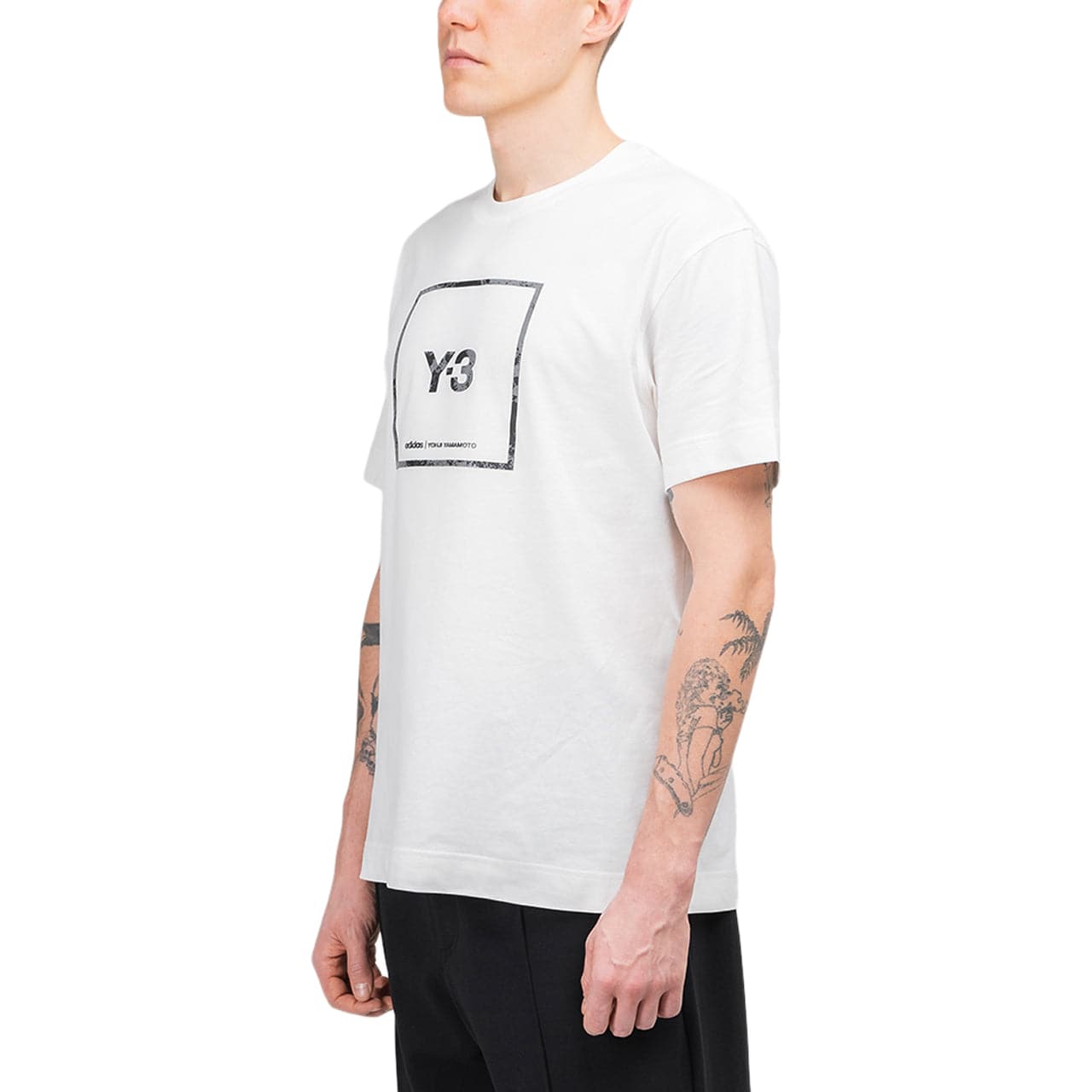 adidas Y-3 Square Label Graphics T-Shirt (White) GV6061 – Allike Store