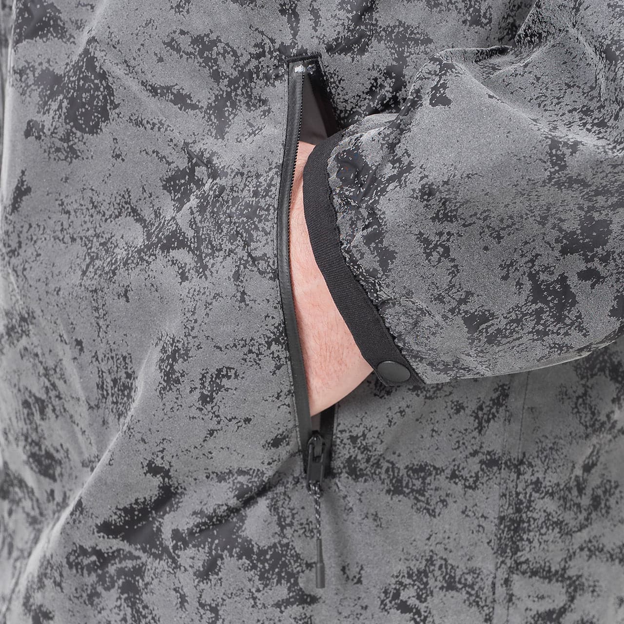 adidas Y-3 CH1 Distressed Reflective Jacket (Grau / Schwarz)  - Allike Store