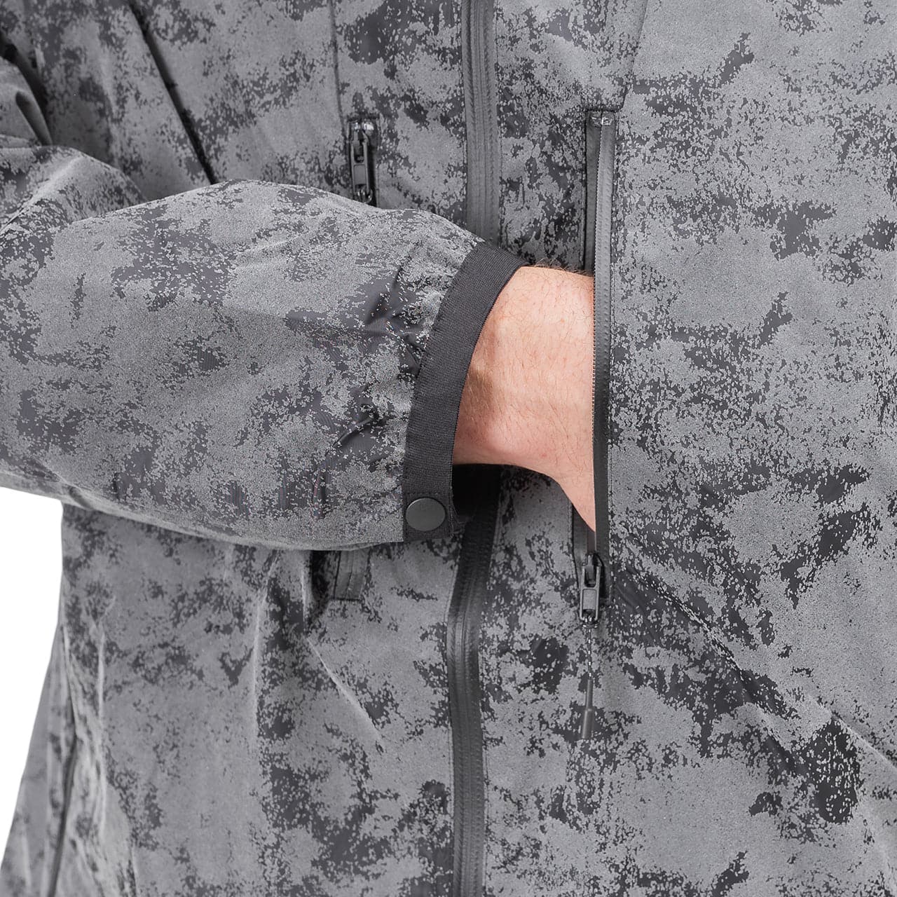 adidas Y-3 CH1 Distressed Reflective Jacket (Grau / Schwarz)  - Allike Store