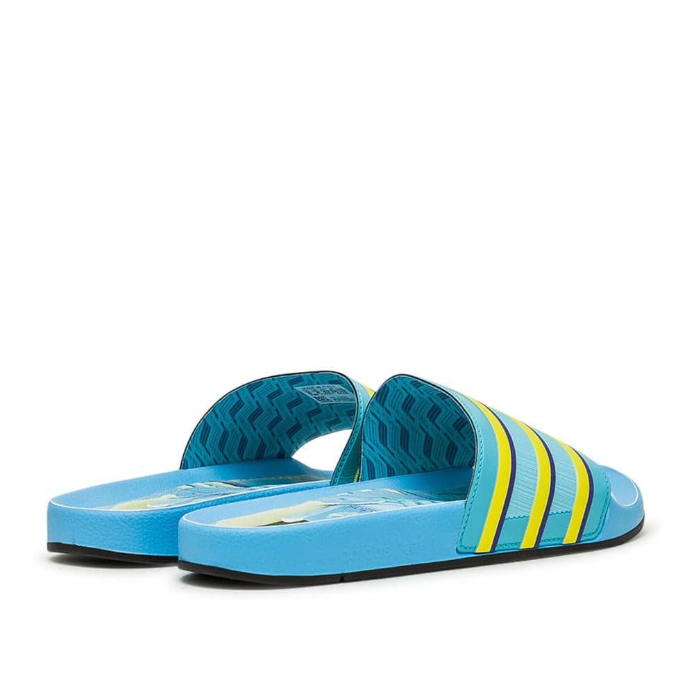 adidas Adilette Premium 'Aqua' (Blau / Gelb)  - Allike Store