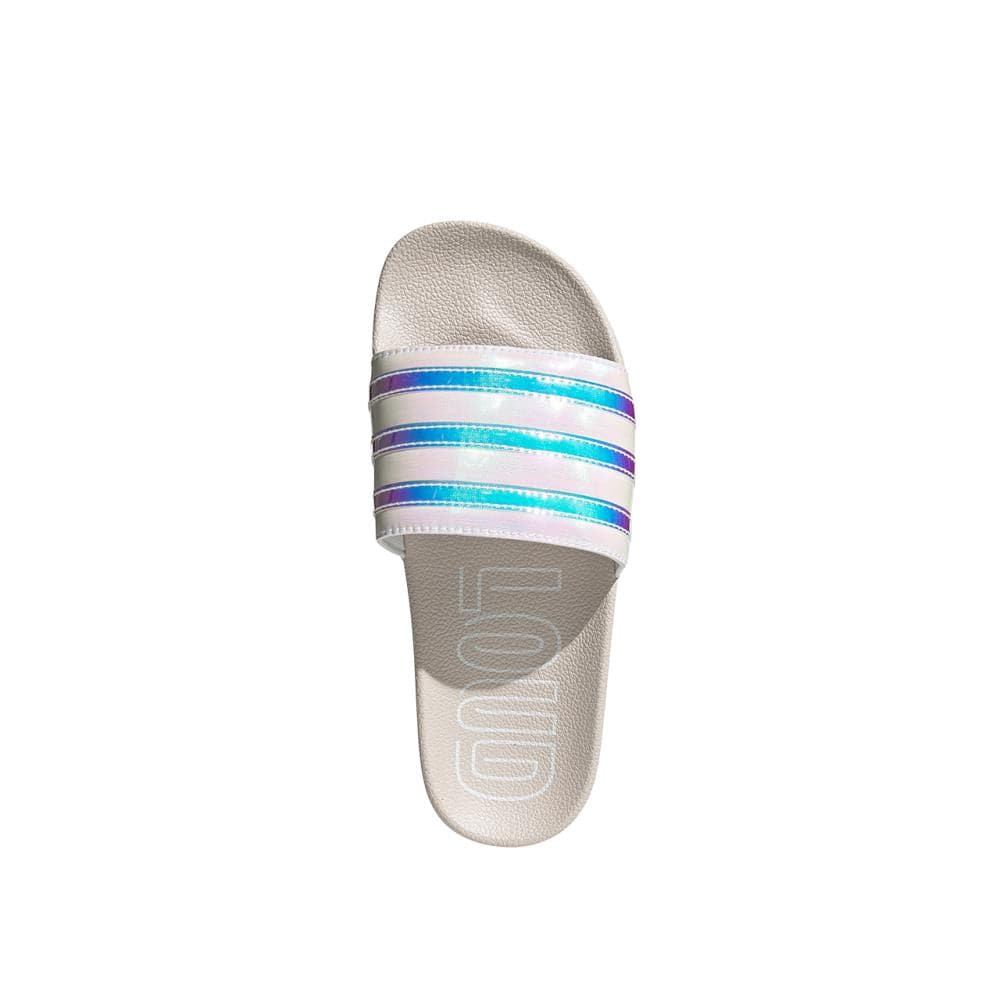 Adidas adilette sales w holographic