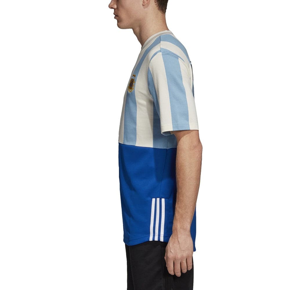 adidas Argentina MashUp T-Shirt (Hellblau / Weiß)  - Allike Store
