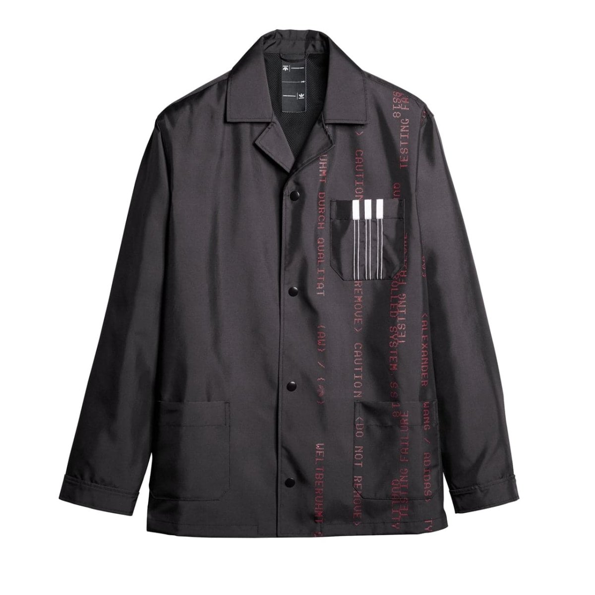 adidas by Alexander Wang AW Coach Jacket Black Red