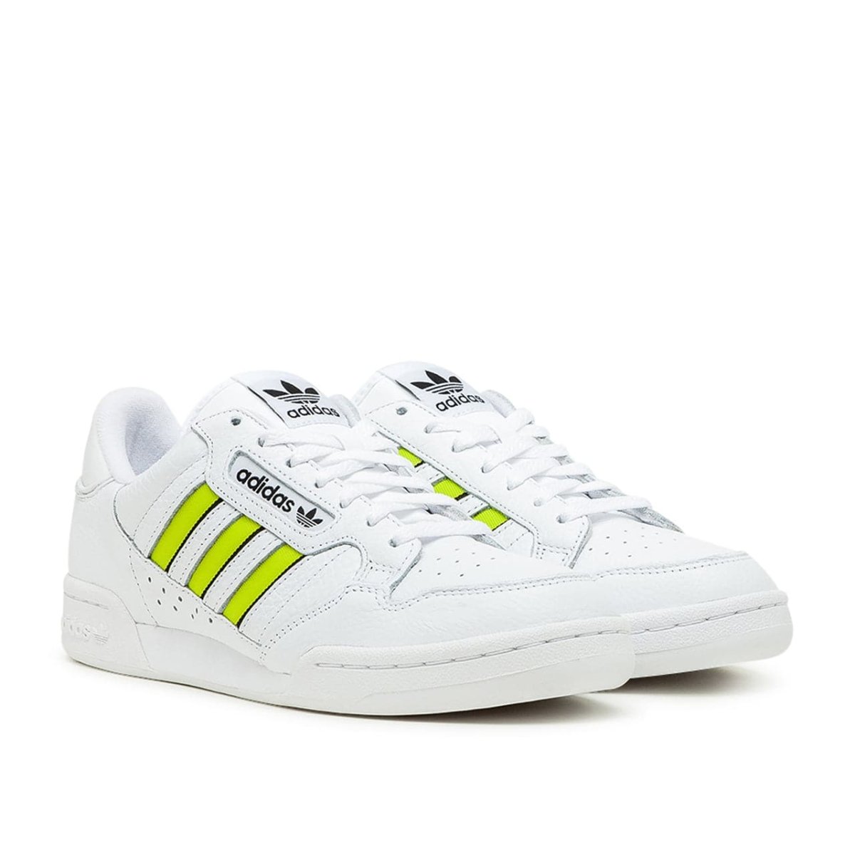 Adidas continental sale 80 yellow stripe