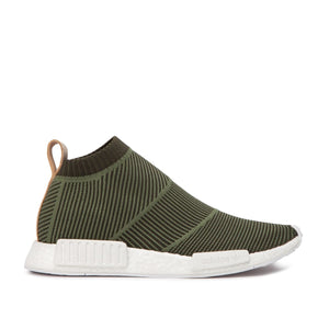 adidas NMD CS1 City Sock Primeknit (Khaki / Leder)  - Allike Store