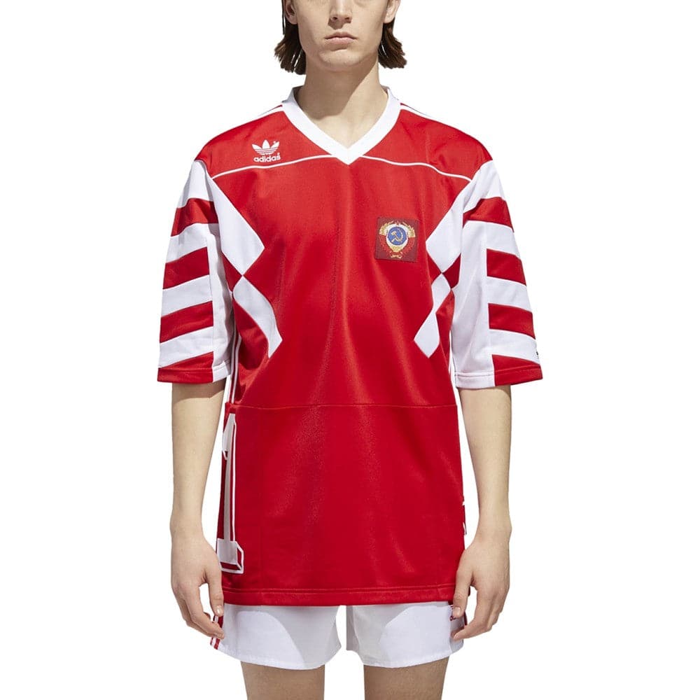 adidas Russia MashUp T-Shirt (Rot / Weiß)  - Allike Store