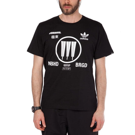 adidas x Neighborhood NBHD Logo T-Shirt (Schwarz)  - Allike Store